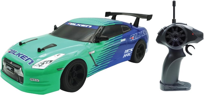 D-Power دي-باور - 1:10 نيسان جي تي-آر فالكين سيارة تحكم عن بعد – 2.4GHz، بطارية قابلة للشحن عبر USB بجهد 7.4V، تصميم انزلاق واقعي، للأطفال من عمر 6 سنوات فما فوق - Image 1